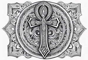 ankh, maori tattoo idea