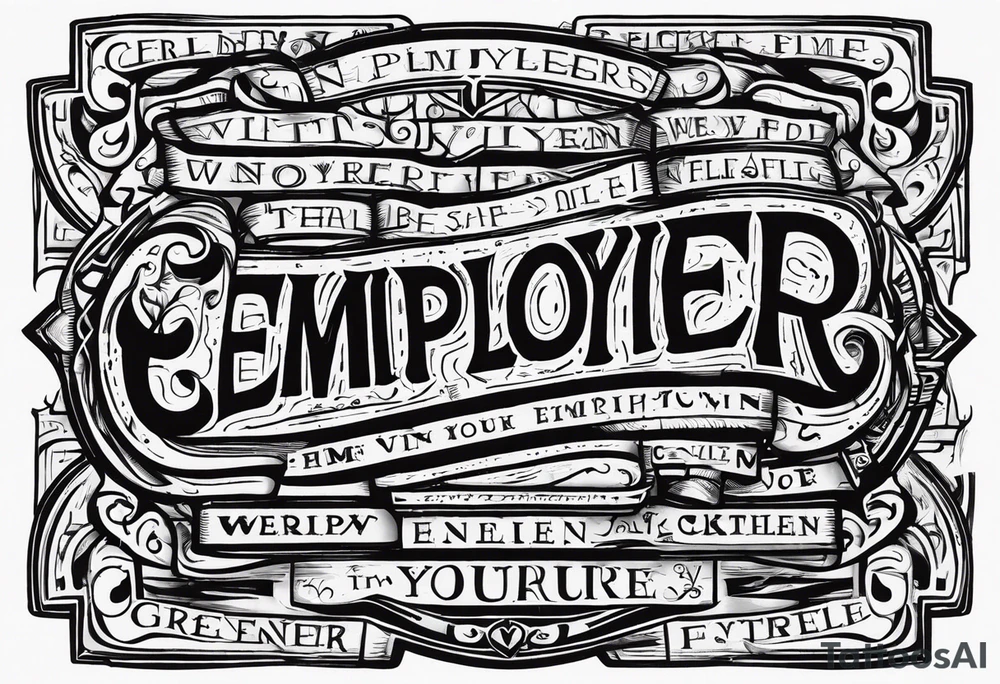 Bad employer tattoo idea