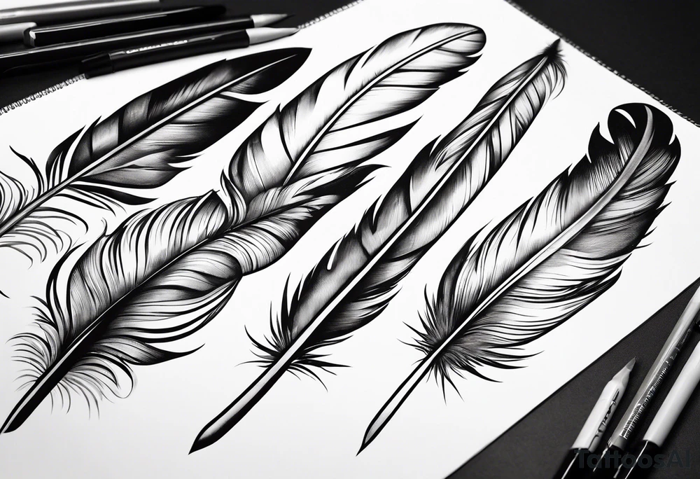 Feather tattoo idea