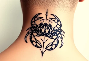 Sign of a caner a crab tattoo idea