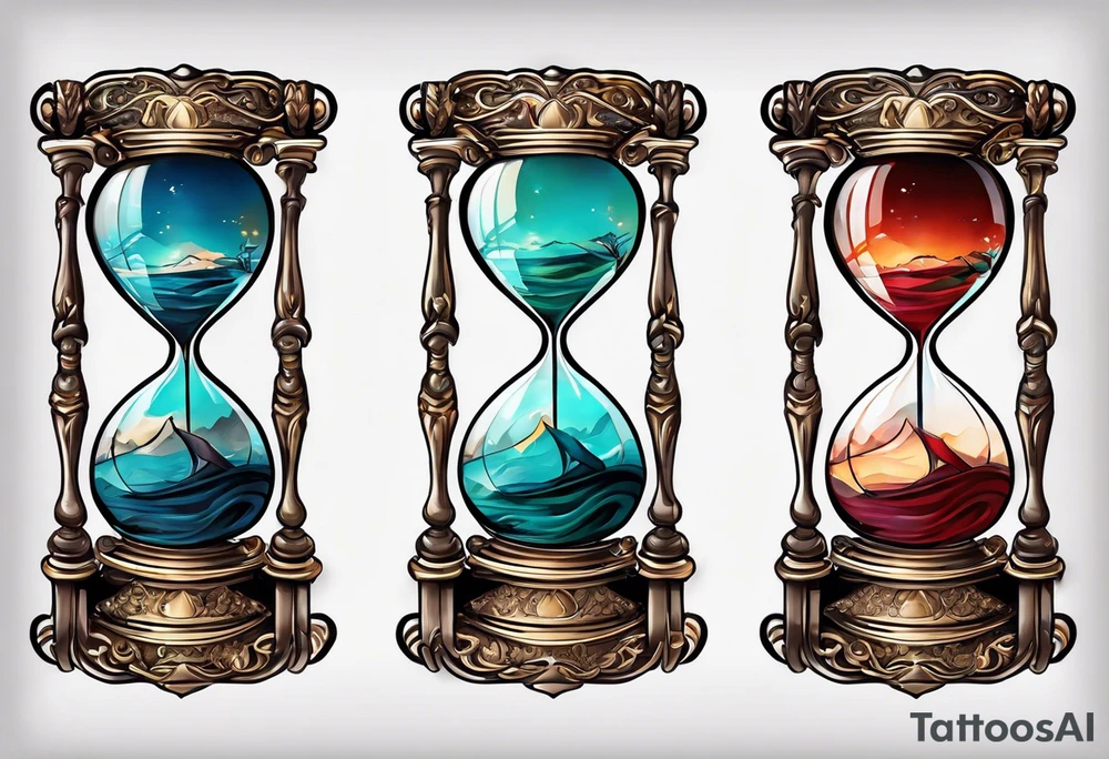 Hourglass tattoo idea