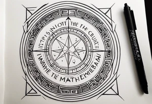 Script saying “it’s not the critic that counts but the man that’s in the arena” tattoo idea