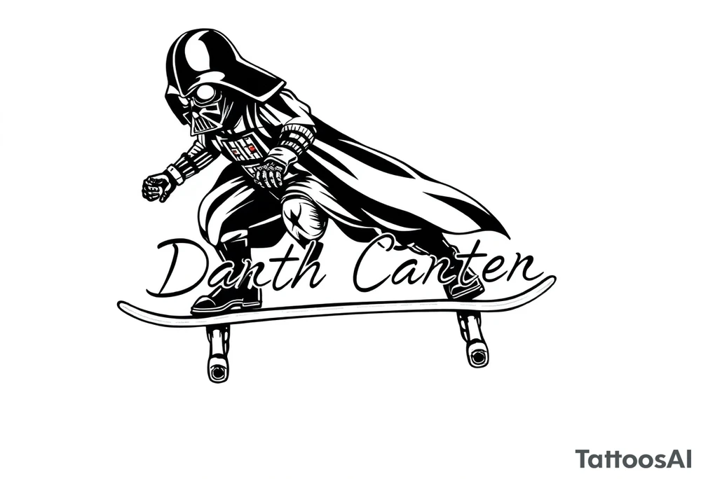 Skateboarding Darth Vader
WORDS in star wars font "Darth Carter"
12/29/88-01/06/24 tattoo idea