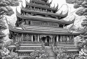 thai temple tattoo idea