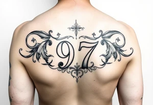 Unterarm sleeve mit dem geburtsjahr meiner oma die heute 77 wäre, etwas mit hannover 96, einem loorberkranz und etwas mit harsum 31177 tattoo idea