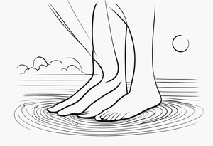 feminine unique minimalist tattoo on ankle symbolizing love and family tattoo idea