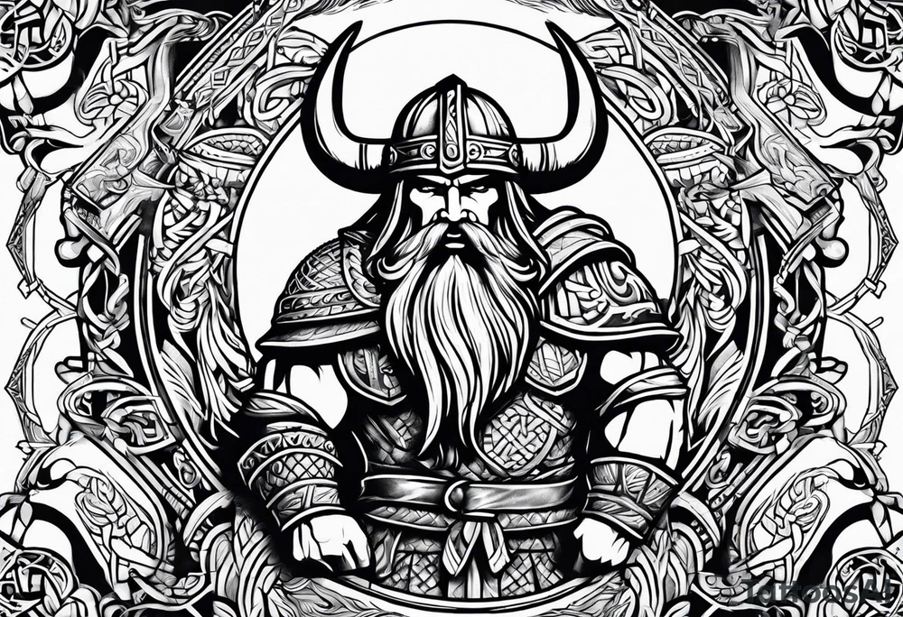 Viking style tattoo idea