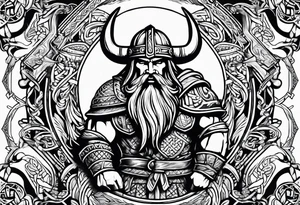 Viking style tattoo idea