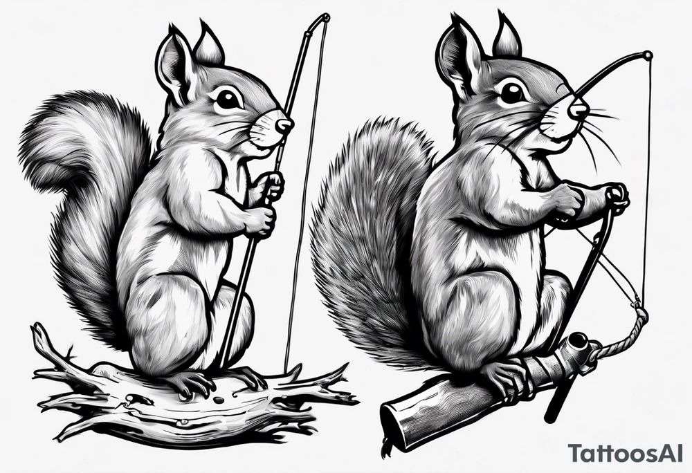 Fishing pole
"1946"
Apple fritter
Squirrel
Canadian flag tattoo idea