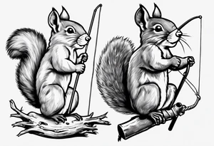 Fishing pole
"1946"
Apple fritter
Squirrel
Canadian flag tattoo idea