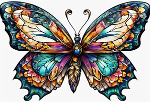 una mariposa tattoo idea