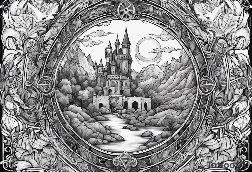 Dungeons and Dragons inspired tattoo idea