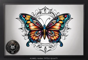 una mariposa tattoo idea