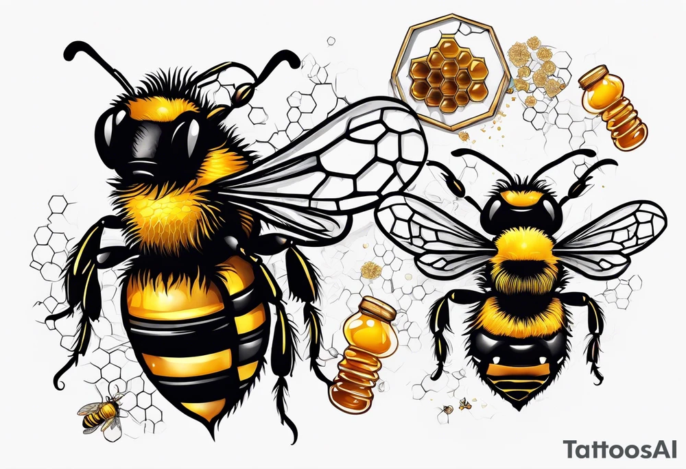 honey bee hive tattoo idea