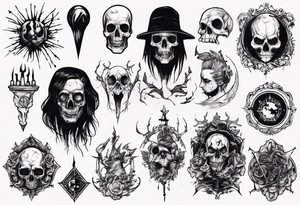 Dark creepy tattoo idea