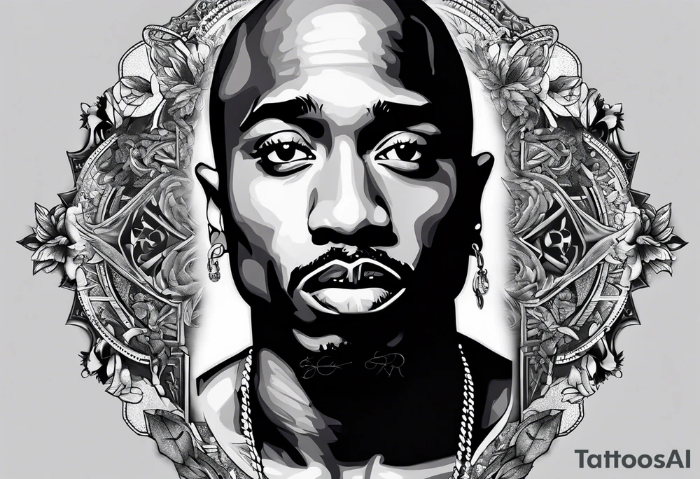 2pac tattoo idea