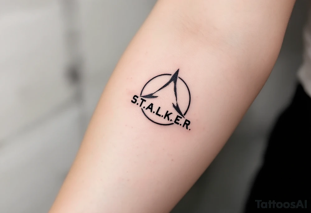 Logo from game S.T.A.L.K.E.R tattoo idea