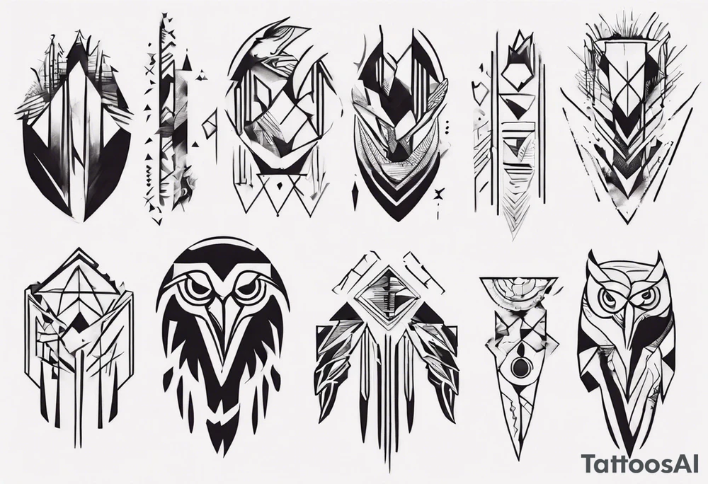 kora mountains eagles tattoo idea