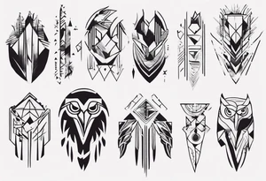 kora mountains eagles tattoo idea