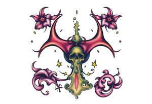 Contagion sign with toxic spill tattoo idea