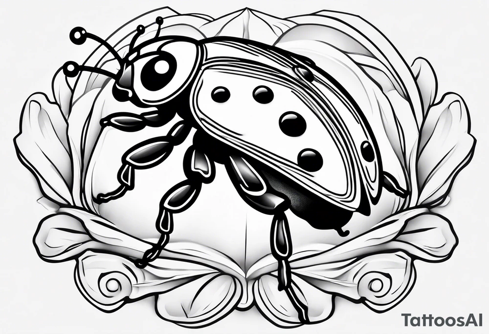 lady bug tattoo idea