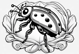 lady bug tattoo idea