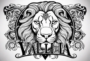 Valhalla lion tattoo idea