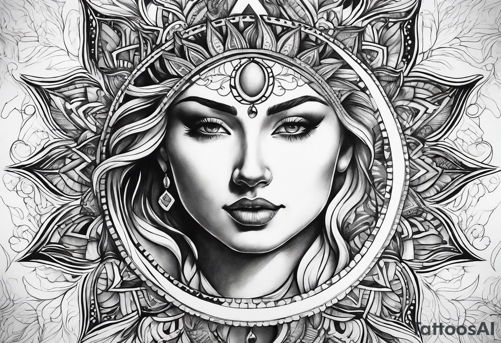 Sun tattoo idea