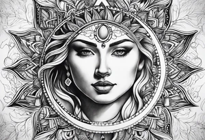 Sun tattoo idea