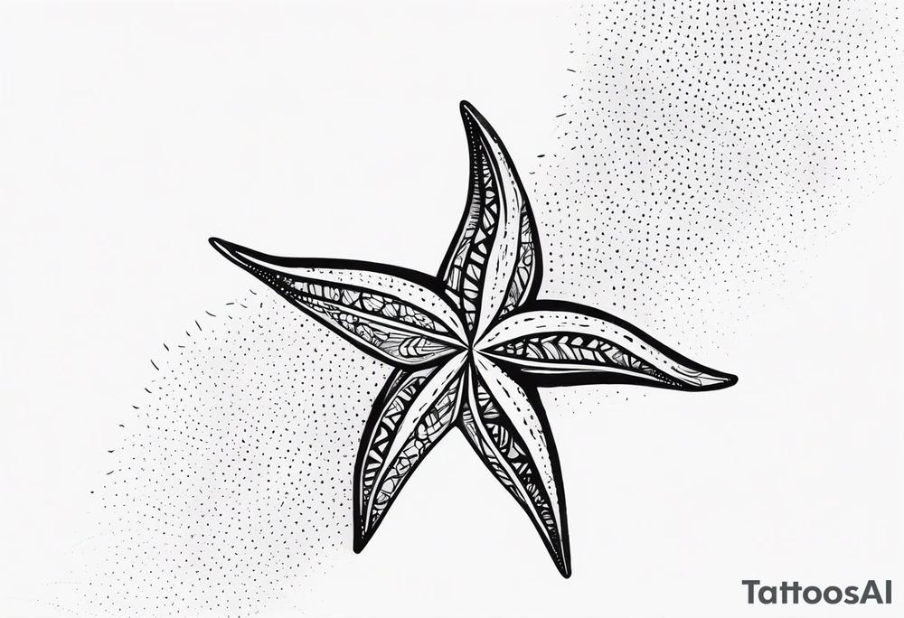 Starfish wrist wrap tattoo idea