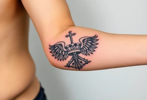 American and German heritage, with Christian traditions tattoo idea