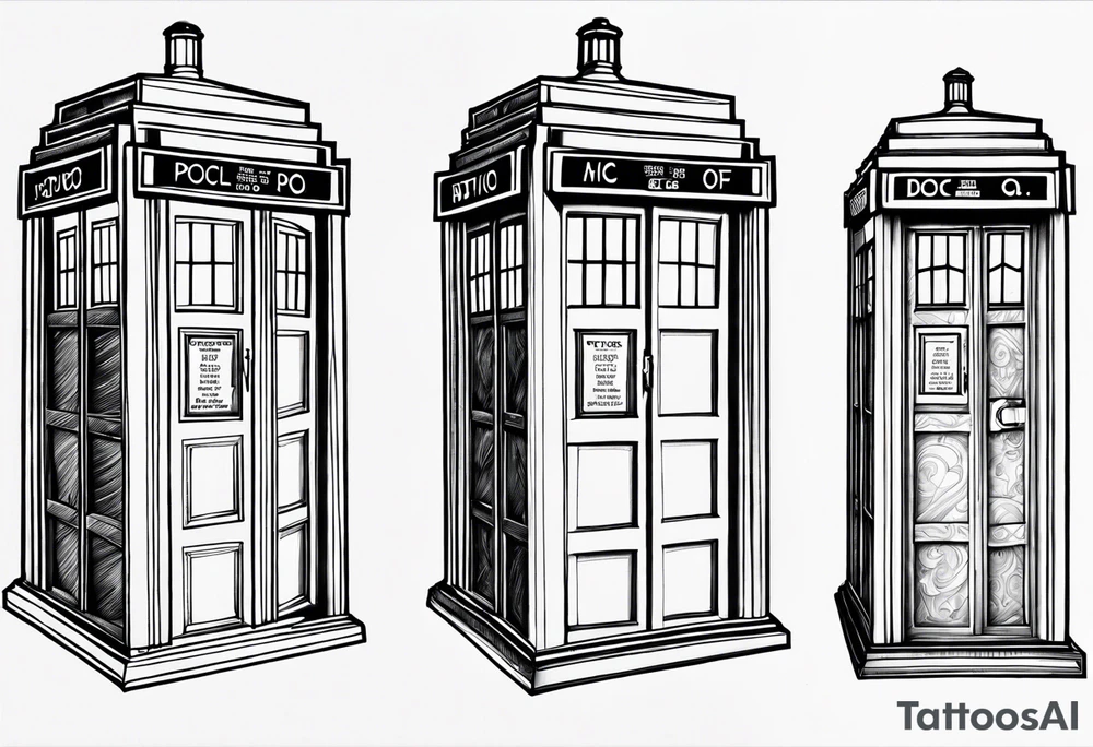 Doctor who tardis tattoo idea