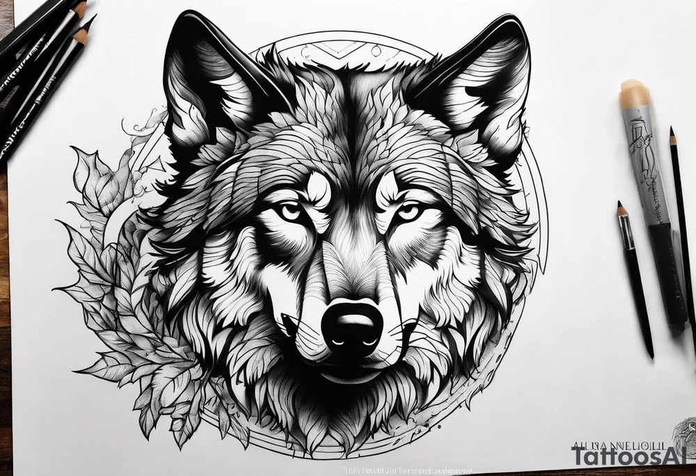 Stoic Wolf tattoo idea