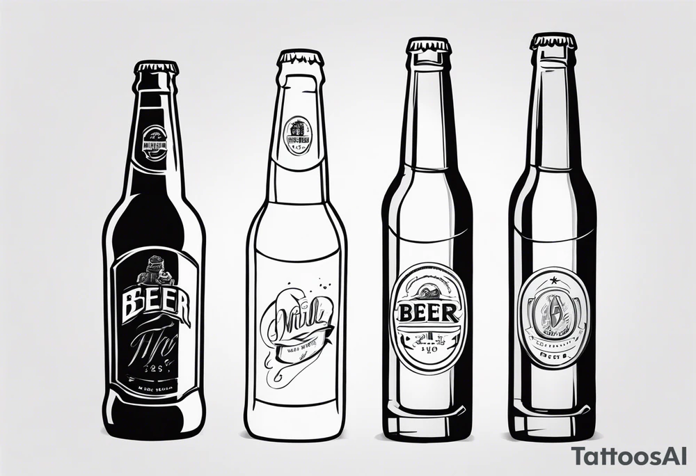 A BEER BOOTLE tattoo idea