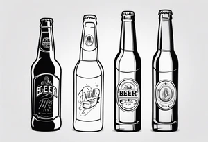 A BEER BOOTLE tattoo idea