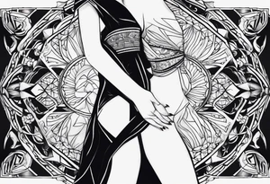 Underboob tattoo tattoo idea