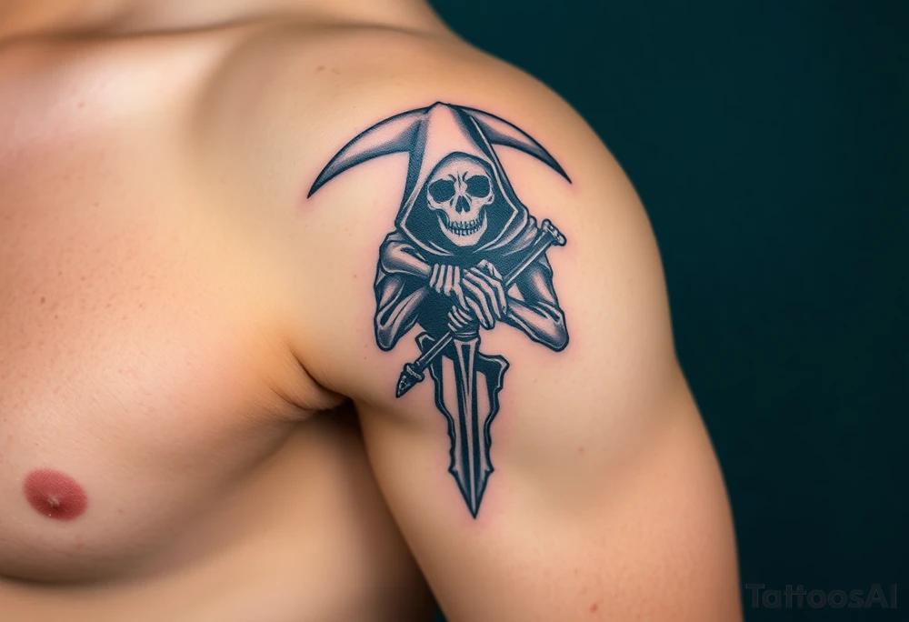 grim reaper tattoo idea