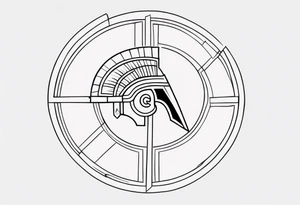 Ancient hoplite symbol tattoo tattoo idea
