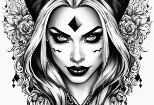 Harley quinn eyes tattoo idea