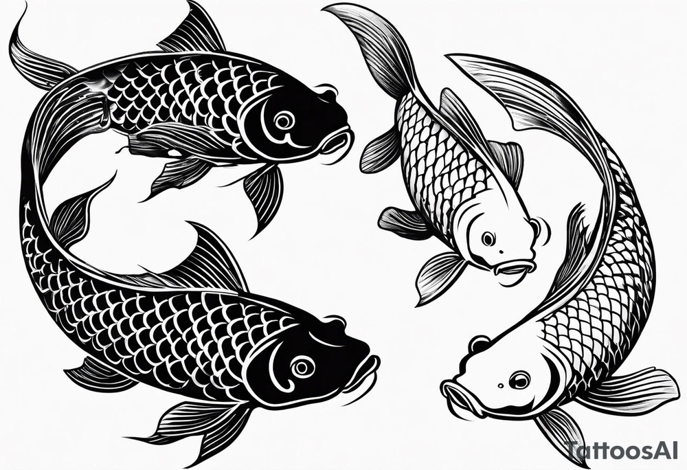 Koi fish tattoo idea