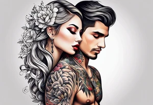 Couples tattoo tattoo idea