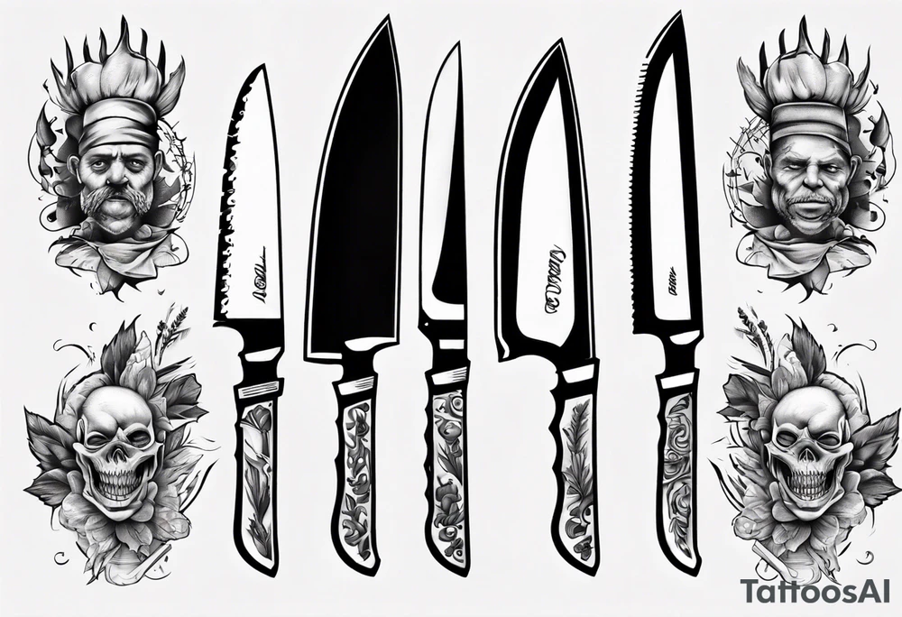 Chef Knife tattoo idea