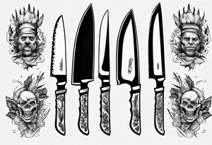 Chef Knife tattoo idea