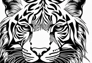 big cat tattoo idea