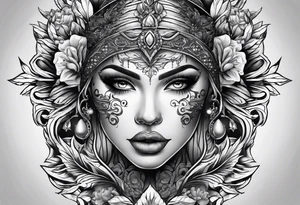 The name Darlene on chest tattoo idea