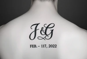 Initials- J and G intertwined
Date- February 17,2022
GPS coordinates- 32.9511205, -96.8190102 tattoo idea