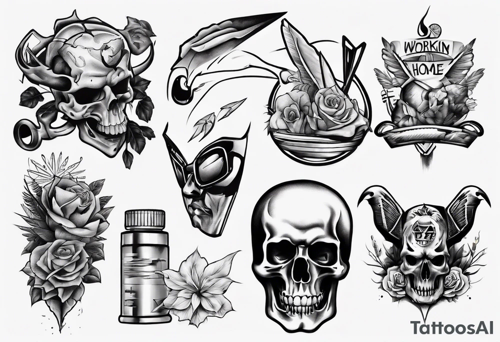 working from home tattoo idea