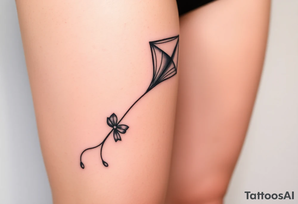 Alice in wonderland kite tattoo idea