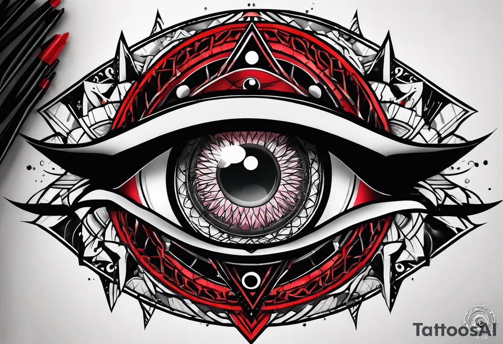 Sharingan eyes tattoo idea