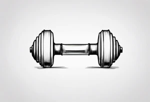 dumbell tattoo idea